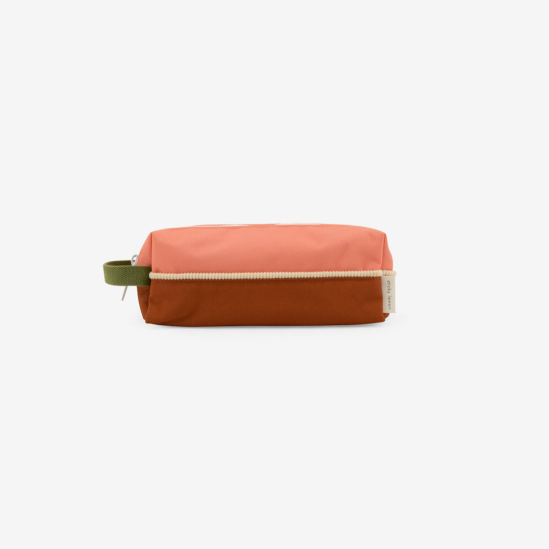rPET Pencil Case - Farmhouse - Flower Pink + Willow Brown