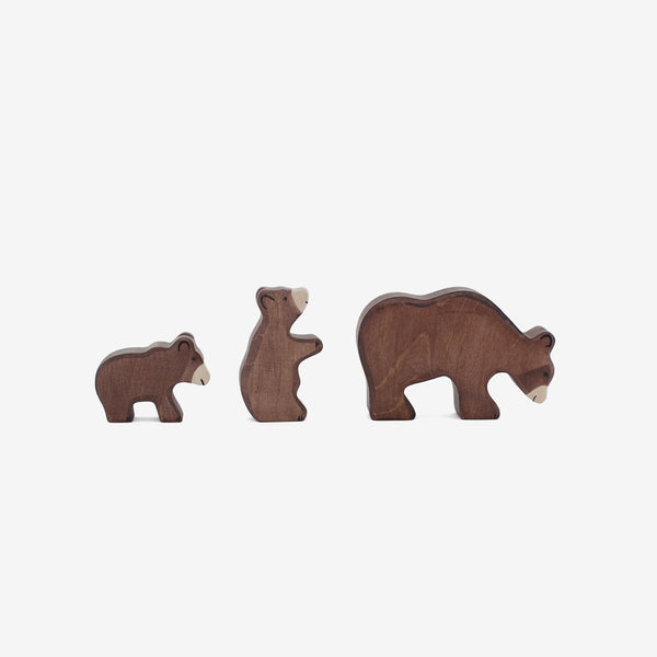 Holztiger Brown Bear Set of 3