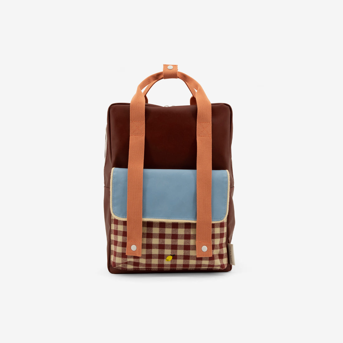 Backpack/Diaper Bag - Gingham Deluxe Cherry Berry Blue