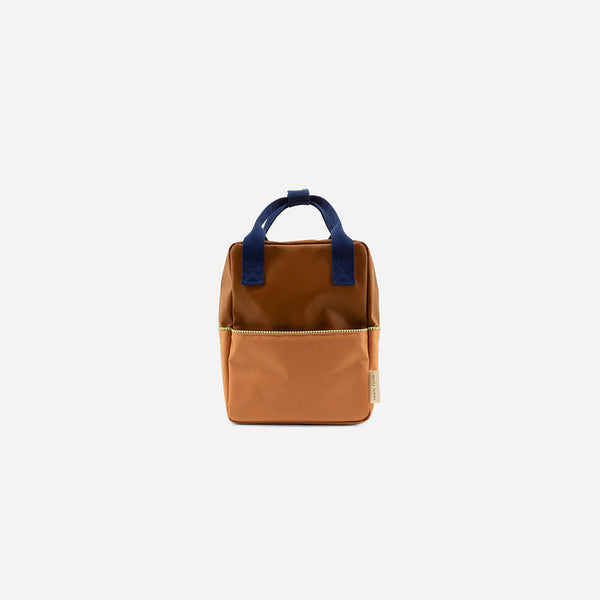 Small rPET Backpack - Colorblocking - Treehouse Brown