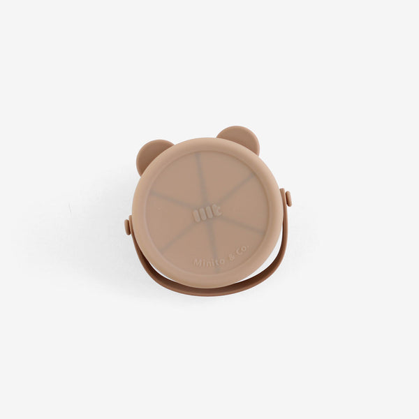 Koa Bear Silicone Snack Cup - Tawny Brown